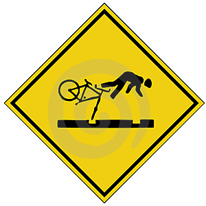 Cycling Accident sign