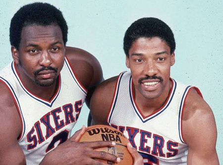 Moses Malone and Dr J