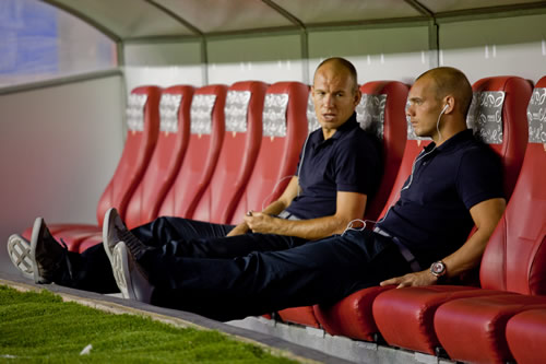Arjen Robben and Wesley Sneijder