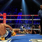 PAC MAN Down 150x150 Manny Pacquiao Easily Beating Sane Mosley