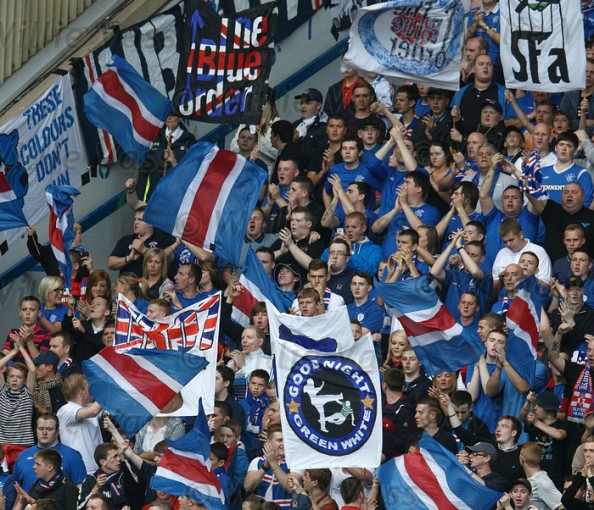 Rangers Fans e1345363989279 Rangers Fans Set New European Attendance Record