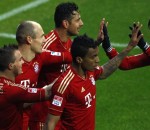 Bayern Munich Players Celebrating a goal