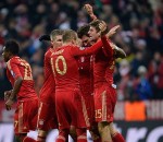 Bayern Munich after scoring a goal