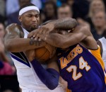 DeMarcus Cousins Wrestles Kobe Bryant