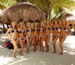 Cheerleaders in the shade