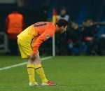 Lionel Messi has been playing with an injured right knee since the quarterfinals against PSG
