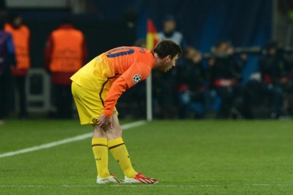 Lionel Messi has been playing with an injured right knee since the quarterfinals against PSG