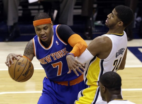 Paul George Defense on Carmelo Anthony