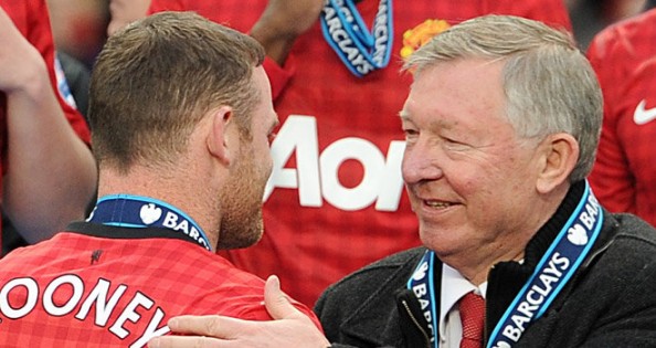 Wayne Rooney and Alex Ferguson