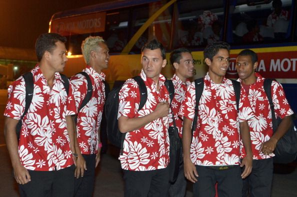Tahiti footballers tourists