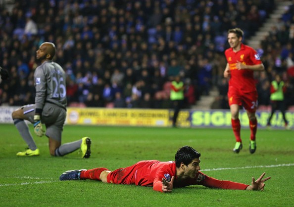 Luis Suarez Celebrating a Goal