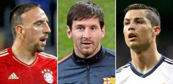 Ribery, Messi, Ronaldo