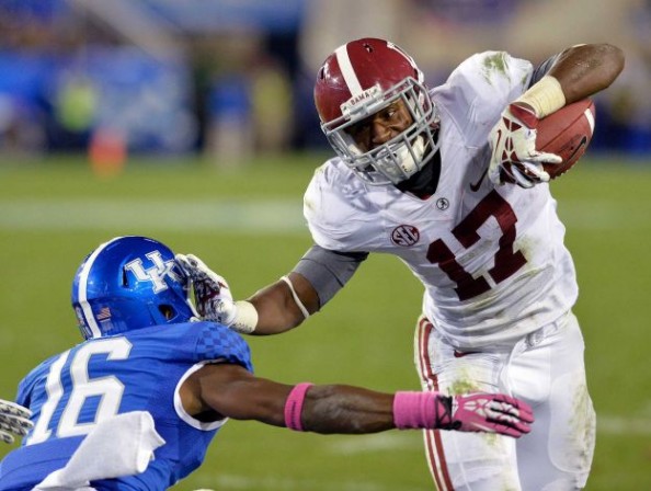 Kenny Drake ran for 106 yards and two touchdowns as Alabama improved to 6-0, beating Kentucky 48-7