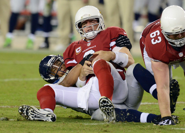 Carson Palmer has thrown 13 interceptions and has been sacked 20 times this season
