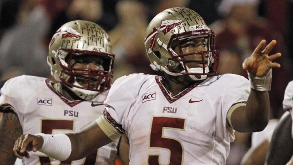Jameis Winton threw for 444 yards and three touchdown passes as #5 Florida State beat #3 Clemson 51-14.