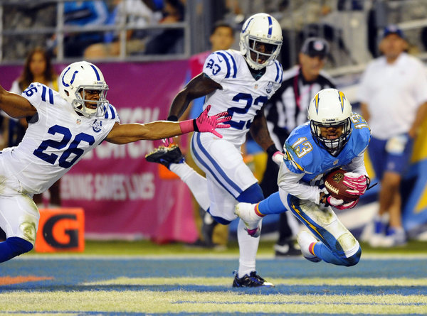 Keenan Allen caught the only touchdown of the game, finishing with nine receptions for 107 yards.