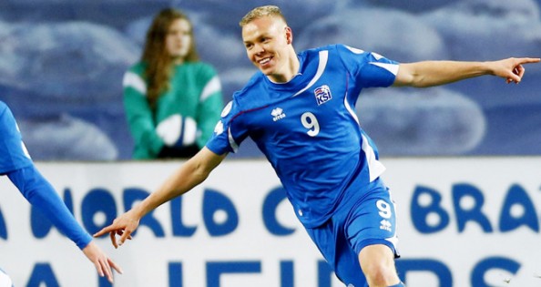 Kolbeinn Sigthorsson scored for Iceland in their 1-1 draw against Norway, ensuring they'll be in the playoffs for the World Cup.
