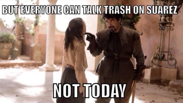 No trash talk today