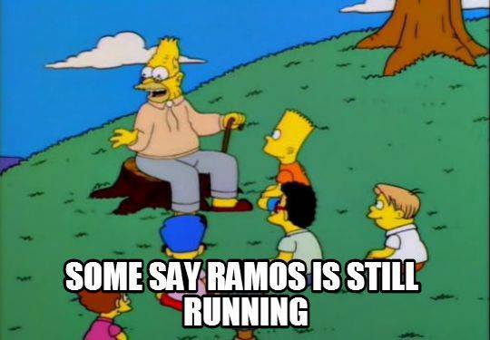 Ramos is still running