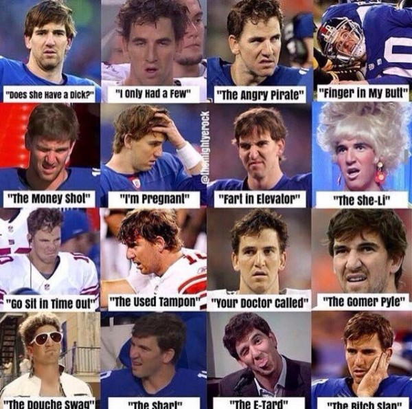 Eli Manning faces