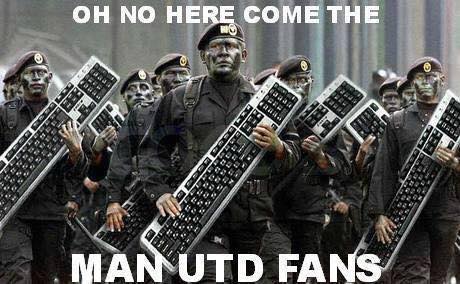 Here come the Man Utd fans