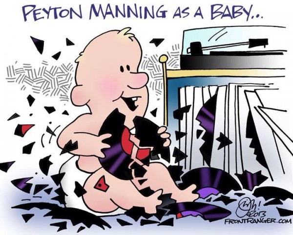 Manning as a baby