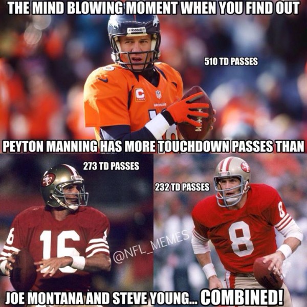 Manning more than others
