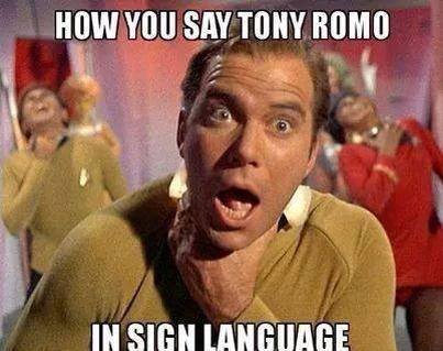 Tony Romo in Sign Language
