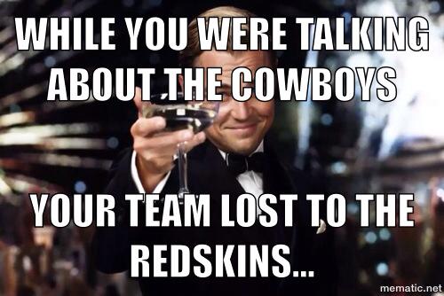 Lost to the Redskins