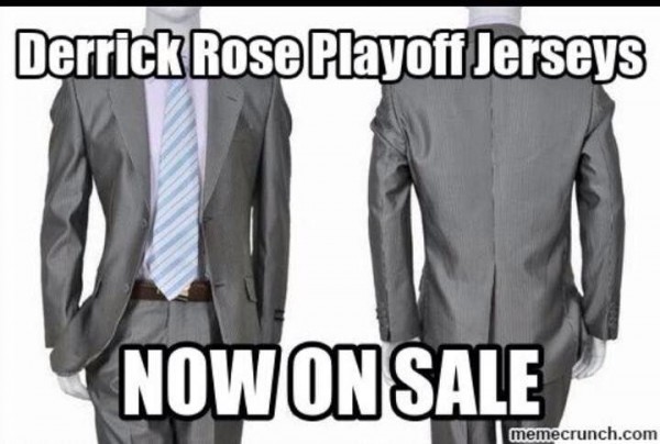 Rose playoff jersey