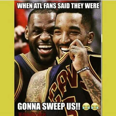 ATL fans said they were going to sweep