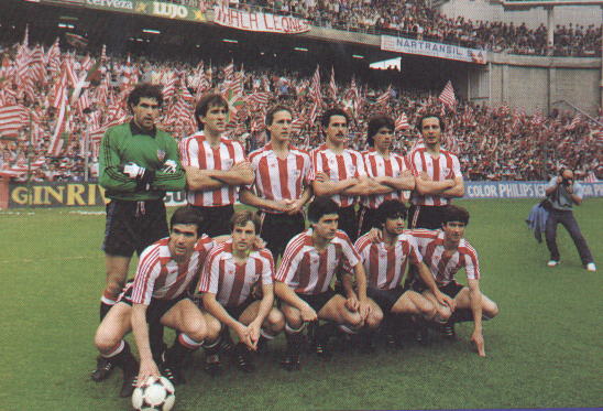 A picture from before the last match of the 83/84 season, when Athletic won the Liga title beating Real Sociedad in San Mames (2-1)