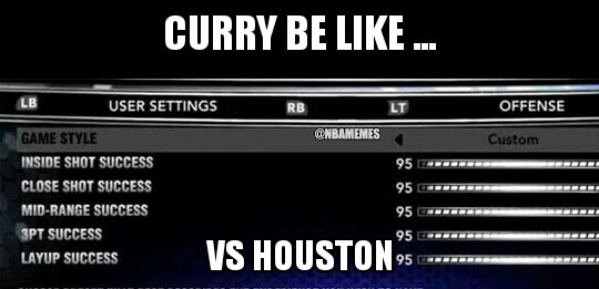 Curry vs Houston