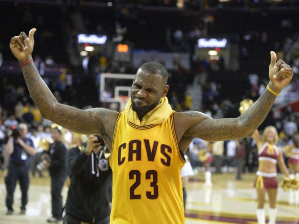 LeBron James after scoring 38 points against the Chicago Bulls in the conference semifinals