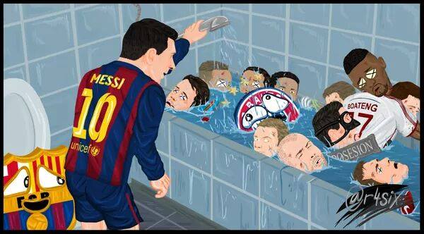 Messi bath