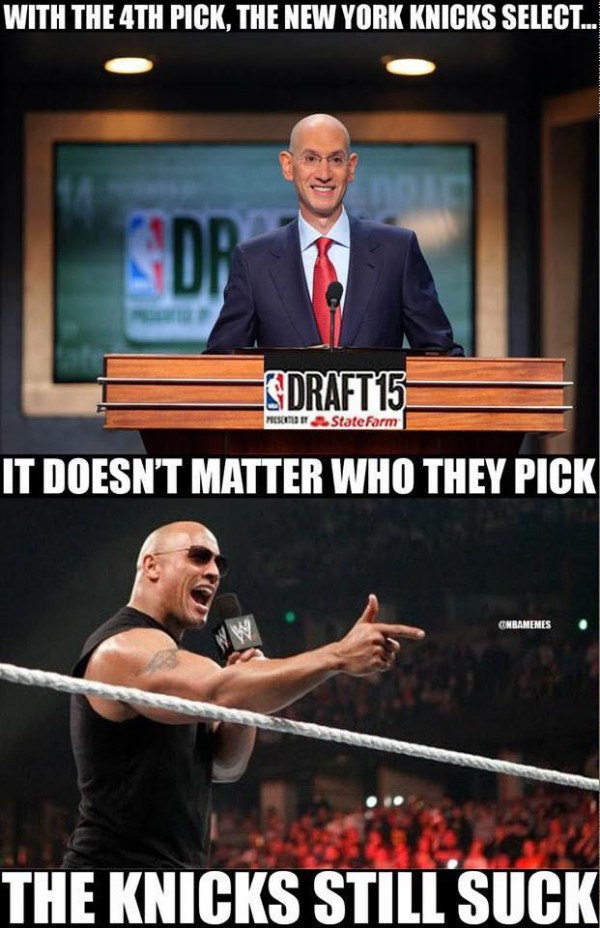 It doesn't matter who the Knicks pick