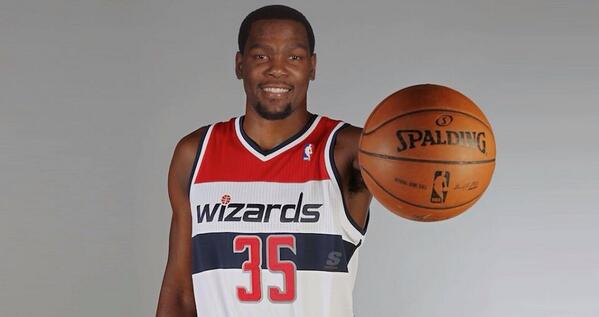 Kevin Durant fake Wizards jersey