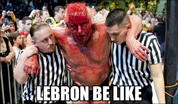 LeBron be like WWE