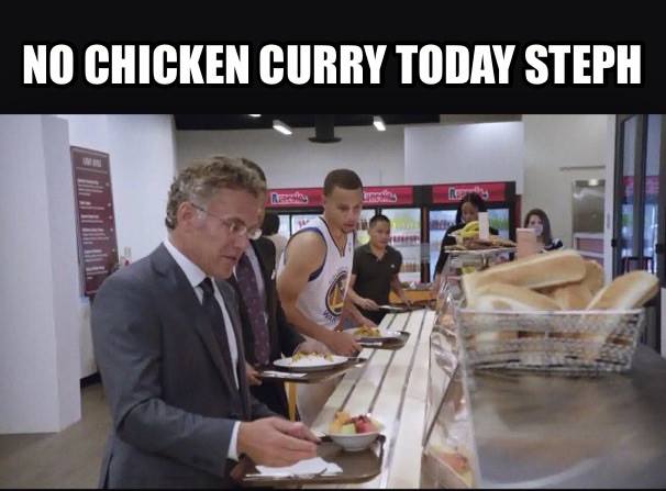 No chicken curry today