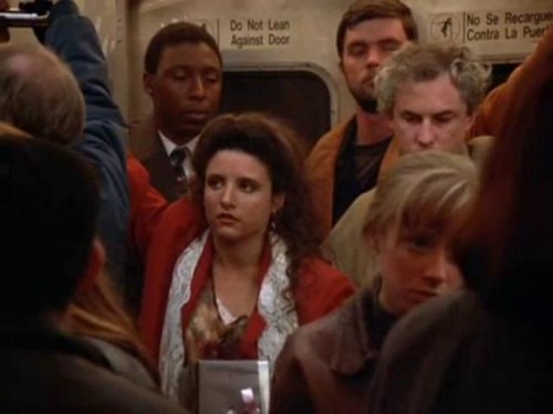 Elaine on the Subway