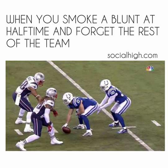 Smoking a blunt