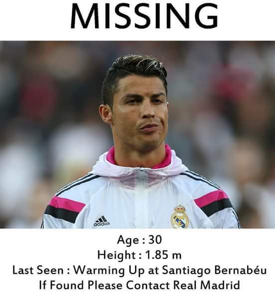 Ronaldo missing