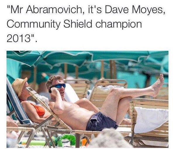 Moyes calling Abramovich
