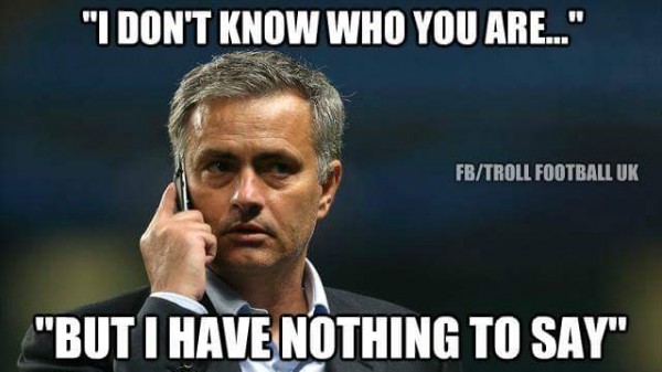 Speechless Mourinho