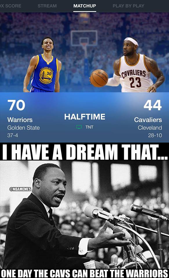 Warrios Cavaliers I have a dream