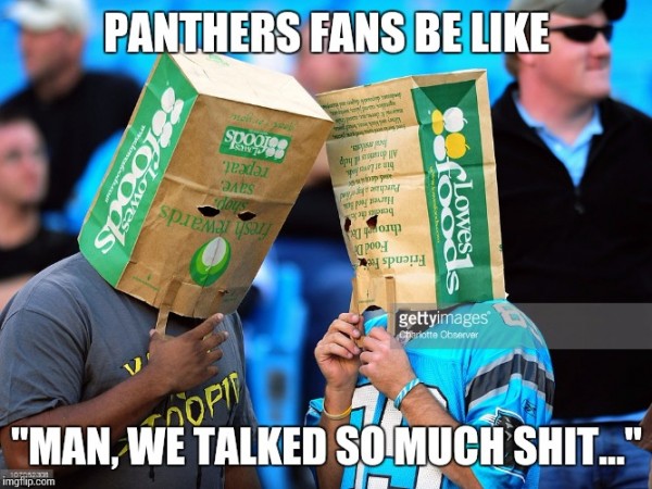 Panthers talked shit