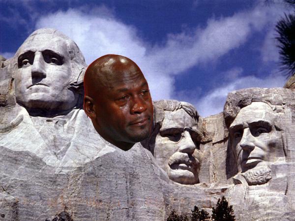 Crying Jordan Rushmore