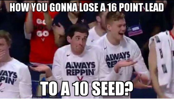 Losing to a 10 seed