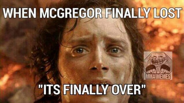 McGregor Finally Lost