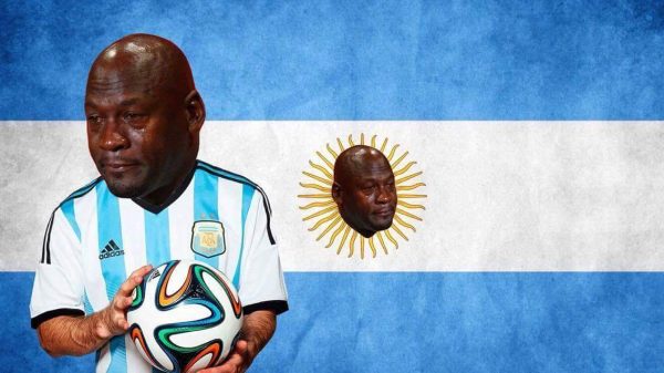 Crying Jordan Argentina Flag